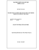 Luận văn Thạc sĩ Luật học: Thanh toán và phân chia di sản thừa kế trong pháp luật dân sự Việt Nam