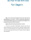 Sự thật về cái chết của Yuri Gagarin