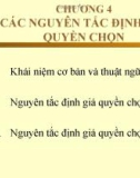 Chương 4 : Các nguyên tắc định giá quyền chọn