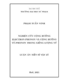 Luận án Tiến sĩ Vật lý: Nghiên cứu cộng hưởng electron-phonon và cộng hưởng từ-phonon trong giếng lượng tử