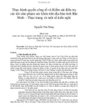 Tóm tắt Luận văn Thạc sĩ Luật học: Thực hành quyền công tố và Kiểm sát điều tra các tội xâm phạm sức khỏe trên địa bàn tỉnh Bắc Ninh – Thực trạng và một số kiến nghị