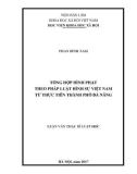 Luận văn Thạc sĩ Luật học: Tổng hợp hình phạt theo pháp luật hình sự Việt Nam từ thực tiễn thành phố Đà Nẵng