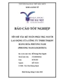 Báo cáo tốt nghiệp: Kế toán phải trả người lao động tại Công ty TNHH TM&DV Hàng Hóa Phương Nam