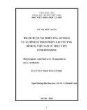 Luận văn Thạc sĩ Luật học: Tranh tụng tại phiên tòa sơ thẩm vụ án hình sự theo pháp luật tố tụng hình sự Việt Nam từ thực tiễn tỉnh Bình Định