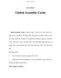 Assemblies - Global Assembly Cache