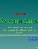 Giáo trình môn lập trình căn bản