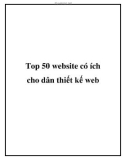 Top 50 website có ích cho dân thiết kế web