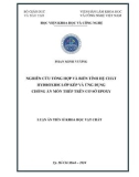 Luận án Tiến sĩ Khoa học vật chất: Nghiên cứu tổng hợp và biến tính hệ chất hydroxide lớp kép và ứng dụng chống ăn mòn thép trên cơ sở epoxy