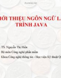 Bài giảng Ngôn ngữ lập trình Java: Tổng quan ngôn ngữ Java - TS. Nguyễn Thị Hiền