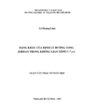 Luận văn Thạc sĩ Toán học: Dạng khác của định lý đường cong Jordan trong không gian Tôpô (2,W)