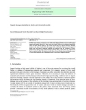 Impact damage simulation in elastic and viscoelastic media