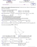 Đề thi giữa học kì 1 môn Toán lớp 11 năm 2024-2025 có đáp án - Trường THCS&THPT Nguyễn Bỉnh Khiêm, Cầu Giấy
