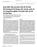 Quan điểm tiếp cận phát triển đô thị theo định hướng đô thị thông minh, bài học quốc tế và những kinh nghiệm cho phát triển các đô thị Việt Nam