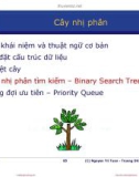 Bài giảng Cấu trúc dữ liệu và giải thuật: Cây nhị phân (tt) - Nguyễn Tri Tuấn