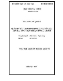 Tóm tắt Luận án Tiến sĩ Kinh tế: Quản lý tài chính nội bộ các cơ sở giáo dục đại học trực thuộc Bộ Tài chính