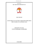 Luận văn Thạc sĩ Luật Hiến pháp và Luật Hành chính: Áp dụng pháp luật về xử phạt vi phạm hành chính trong lĩnh vực điện lực tại tỉnh Bắc Giang