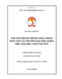 Tóm tắt Luận văn Thạc sĩ Quản lý công: Chuyển đổi số trong hoạt động đào tạo tại Trường Đại học Khoa học - Đại học Thái Nguyên