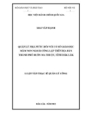 Luận văn Thạc sĩ Quản lý công: Quản lý nhà nước đối với cơ sở giáo dục mầm non ngoài công lập trên địa bàn thành phố Buôn Ma Thuột, tỉnh Đắk Lắk