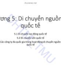 Bài giảng Kinh tế quốc tế 1: Chương 5 – ĐH Thương mại