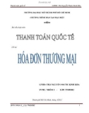 Tiểu luận: Hóa đơn thương mại