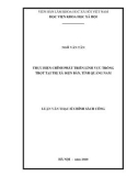 Luận văn Thạc sĩ Chính sách công: Thực hiện chính sách phát triển lĩnh vực trồng trọt tại thị xã Điện Bàn, tỉnh Quảng Nam