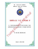 Khóa luận tốt nghiệp Kế toán-Kiểm toán: Kế toán doanh thu và xác định kết quả kinh doanh tại khách sạn Park View