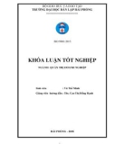 Khóa luận tốt nghiệp Quản trị doanh nghiệp: Một số biện pháp nhằm nâng cao hiệu quả sử dụng nguồn nhân lực tại công ty TNHH phát triển du lịch Vịnh Xanh