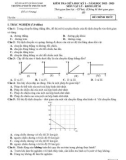 Đề thi giữa học kì 1 môn Vật lí lớp 10 năm 2022-2023 - Trường PTDTNT Phước Sơn