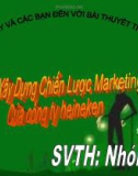 Tiểu luận xây dựng chiến lược marketing - mix công ty bia heniken 