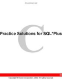 Practice Solutions for SQL*Plus