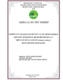 NGHIÊN CỨU ĐA DẠNG DI TRUYỀN VÀ XÁC ĐỊNH MARKER LIÊN KẾT TÍNH KHÁNG BỆNH HÉO ĐỎ ĐẦU LÁ TRÊN CÂY DỨA CAYENNE (Ananas comosus) BẰNG PHƢƠNG PHÁP RAPD
