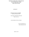 Luận án Tiến sĩ Ngôn ngữ học: Ngôn ngữ thơ Nguyễn Bính (dựa trên cứ liệu trước 1945)