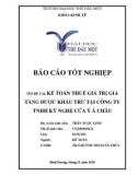 Báo cáo tốt nghiệp: Kế toán thuế giá trị gia tăng được khấu trừ tại công ty TNHH Kỹ Nghệ Cửa Ý Á Châu