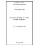 Luận văn Thạc sĩ Toán học: Ứng dụng của tích vô hướng và tích có hướng