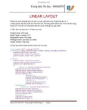 Lập trình Android: LinearLayout