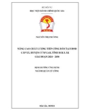 Đề án tốt nghiệp Quản lý công: Nâng cao chất lượng tiếp công dân tại UBND cấp xã trên địa bàn huyện CưM’gar tỉnh Đắk Lắk