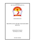 Đề án tốt nghiệp Quản lý công: Bồi dưỡng giảng viên Học viện Hành chính Quốc gia