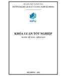 Khóa luận tốt nghiệp Kế toán - Kiểm toán: Hoàn thiện công tác kiểm toán khoản mục tài sản cố định trong kiểm toán báo cáo tài chính do công ty TNHH Nexia STT – Chi nhánh An Phát thực hiện