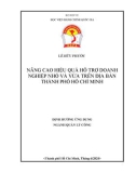 Luận văn Thạc sĩ Quản lý công: Nâng cao hiệu quả hỗ trợ doanh nghiệp nhỏ và vừa trên địa bàn Thành phố Hồ Chí Minh