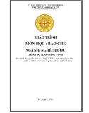 Giáo trình Bào chế (Ngành: Dược - Trình độ: Cao đẳng vừa học vừa làm) - Trường Cao đẳng Y tế Thanh Hoá