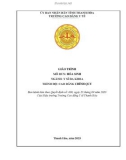 Giáo trình Hóa sinh (Ngành: Y sĩ đa khoa - Trình độ: Cao đẳng) - Trường Cao đẳng Y tế Thanh Hoá