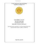 Giáo trình Lý thuyết hóa sinh (Ngành: Điều dưỡng - Trình độ: Cao đẳng) - Trường Cao đẳng Y tế Thanh Hoá