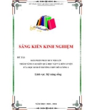 Sáng kiến kinh nghiệm THPT: Giải pháp phát huy nội lực nhằm nâng cao kết quả học tập và rèn luyện của học sinh ở trường THPT Đô Lương 1