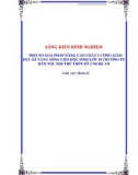 Sáng kiến kinh nghiệm THPT: Một số giải pháp nâng cao chất lượng giáo dục kĩ năng sống cho học sinh lớp 10 trường PT Dân tộc nội trú THPT số 2 Nghệ An