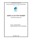 Khóa luận tốt nghiệp Kế toán - Kiểm toán: Hoàn thiện tổ chức kế toán vốn bằng tiền tại Công ty TNHH Thương mại Dệt may Hùng Lực