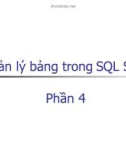 Cơ sở dữ liệu căn bản - Bài 4