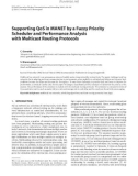 Báo cáo hóa học: Supporting QoS in MANET by a Fuzzy Priority Scheduler and Performance Analysis with Multicast Routing Protocols