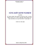 Sáng kiến kinh nghiệm THPT: Sử dụng hình ảnh nhằm tạo hứng thú và phát triển năng lực tư duy cho học sinh trong dạy học Chương Cấu tạo nguyên tử - Hóa học 10