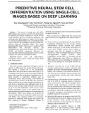 Predictive neural stem cell differentiation using single-cell images based on deep learning