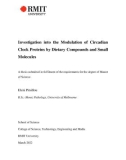 Master's thesis of Science: Investigation into the modulation of circadian clock proteins by dietary compounds and small molecules